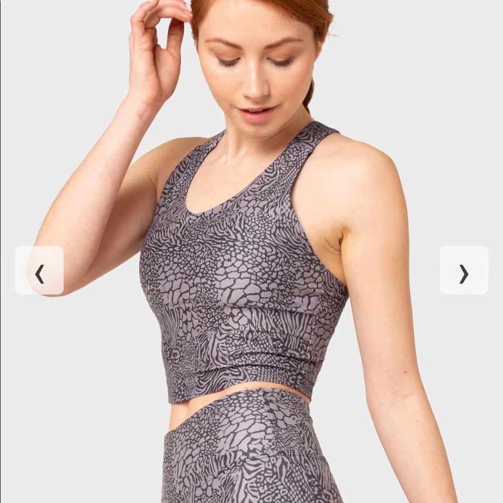 NWT Kyodan Animal Print Crop Top